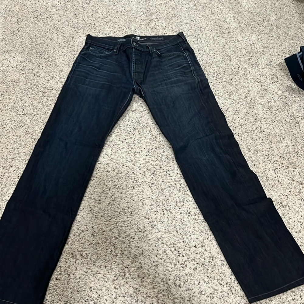 7 jeans, size 33 men. Barely worn!